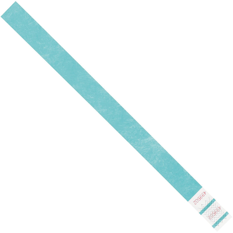 Tyvek® Wristbands, 3/4" x 10", Teal, 500/Case (WR101TL)