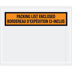 Tape Logic Bilingual Packing List Envelopes, 4 1/2" x 5 1/2", Orange, 1000/Case (PL501)