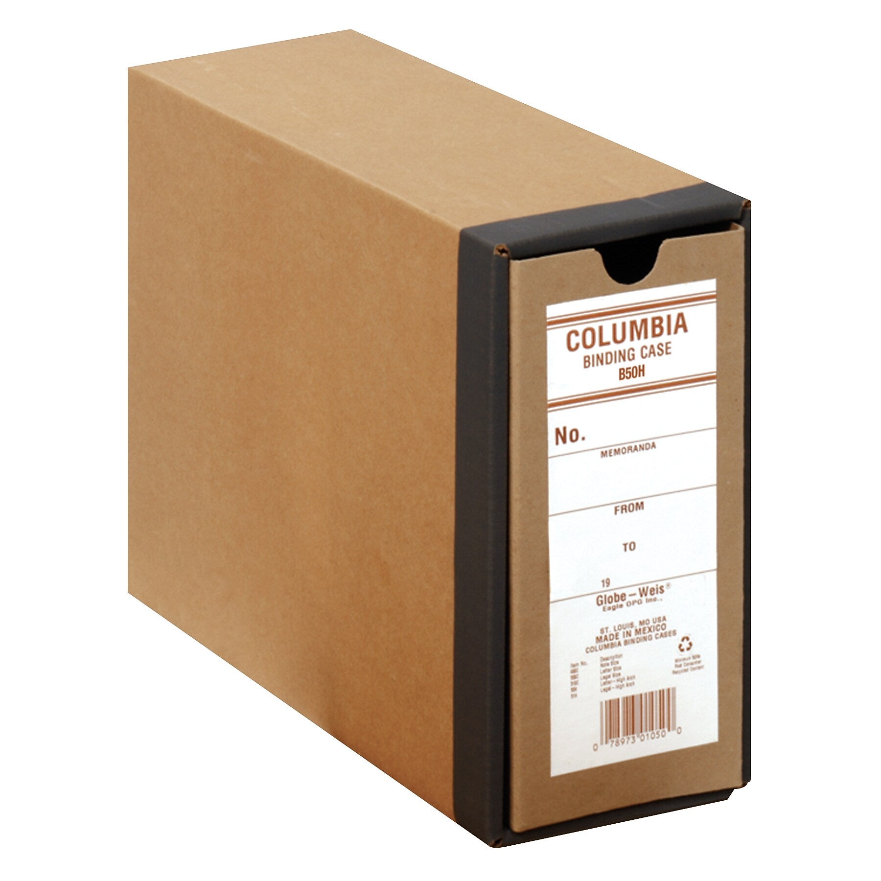 Pendaflex Columbia Heavy Duty 3" 2-Ring Binding Case, D-Ring, Brown (B50H)