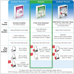 Cardinal XtraLife ClearVue Heavy Duty 1" 3-Ring View Binders, D-Ring, White (26300CB)