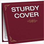 Oxford Certificate Holders, 8.88" x 11.25", Burgundy, 5/Pack (29900585BGD)