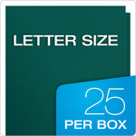 Oxford Twin Portfolio Folders, Teal, 25/Box (OXF 57555)