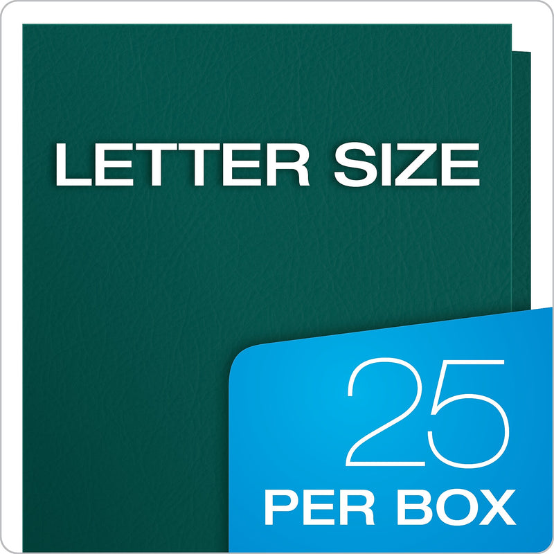 Oxford Twin Portfolio Folders, Teal, 25/Box (OXF 57555)