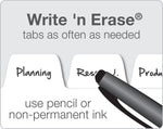 Cardinal Write & Erase Paper Dividers, 5-Tab, White (CRD84270CB)