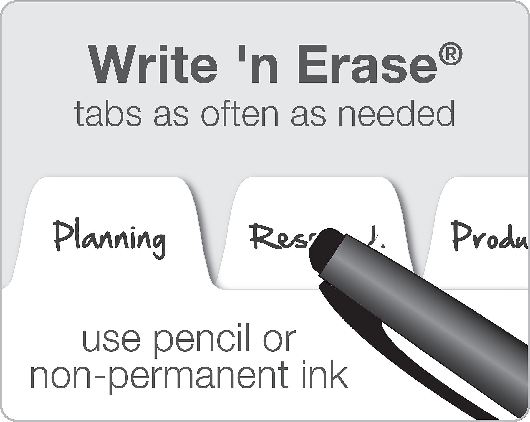 Cardinal Write & Erase Paper Dividers, 5-Tab, White (CRD84270CB)