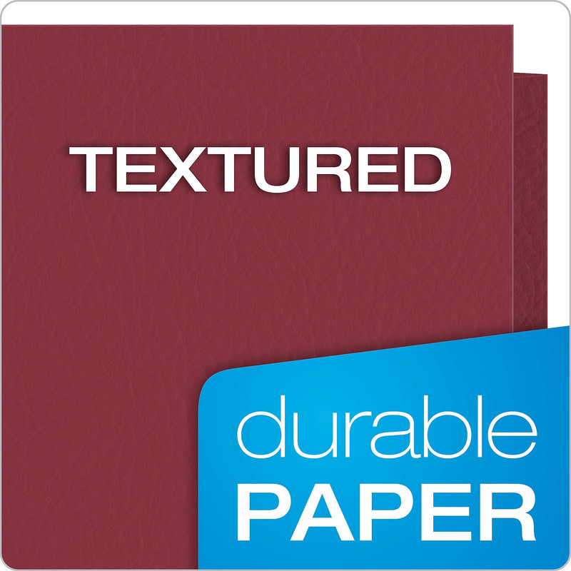 Oxford Twin Portfolio Folders, Burgundy, 25/Box (OXF 57557)