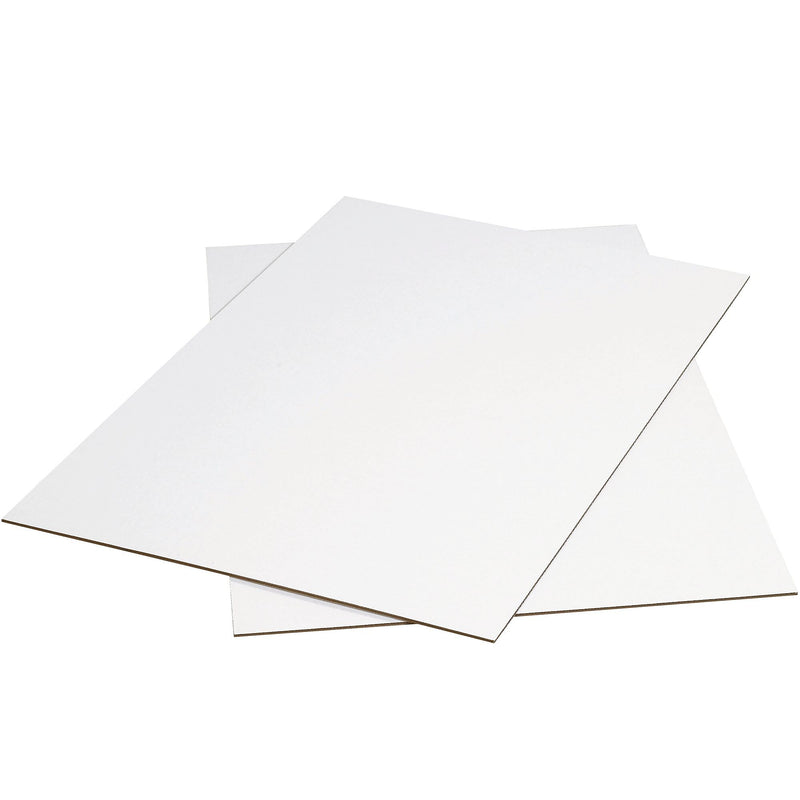 36" x 36" Corrugated Pad, Single Wall, White, 5/Bundle (SP3636W)