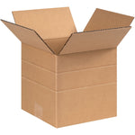 6" x 6" x 6" Multi-Depth Shipping Boxes, 32 ECT, 25/Bundle (MD666)