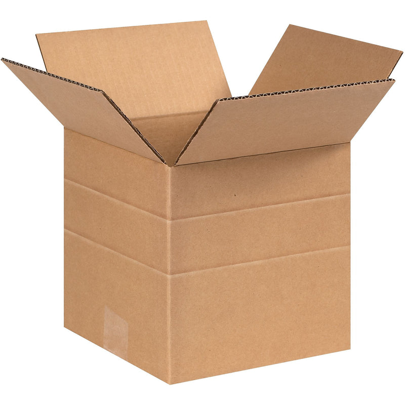 6" x 6" x 6" Multi-Depth Shipping Boxes, 32 ECT, 25/Bundle (MD666)