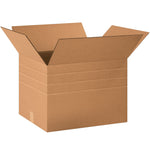 18" x 14" x 12" Multi-Depth Shipping Boxes, 32 ECT, 25/Bundle (MD181412)