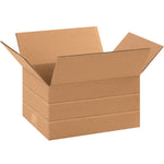 10" x 8" x 6" Multi-Depth Shipping Boxes, 32 ECT, 25/Bundle (MD1086)