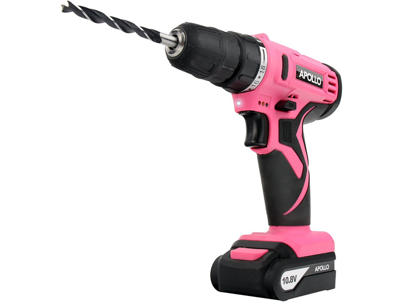 Apollo Tools 10.8V Lithium-Ion Cordless Drill with 30-Piece Accessory Set (DT4937P)