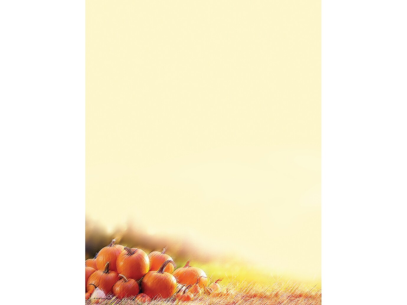 Great Papers! Glistening Pumpkins Holiday Letterhead, Multicolor, 80/Pack (2019087)