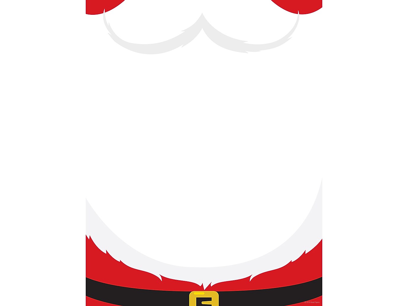 Great Papers! Santa's Beard Holiday Letterhead, White, 80/Pack (2019106)