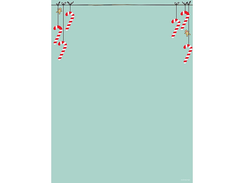Great Papers! Minty Candy Cane Holiday Letterhead, Mint, 80/Pack (2019107)