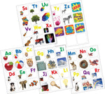Barker Creek Learning Magnets A-Z Letters with Pictures, 60 Magnetic Pieces/Pack (LM1150)