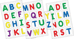 Barker Creek Learning Magnets, Uppercase Letters with extras, 38 Magnetic Pieces/Pack (LM1120)