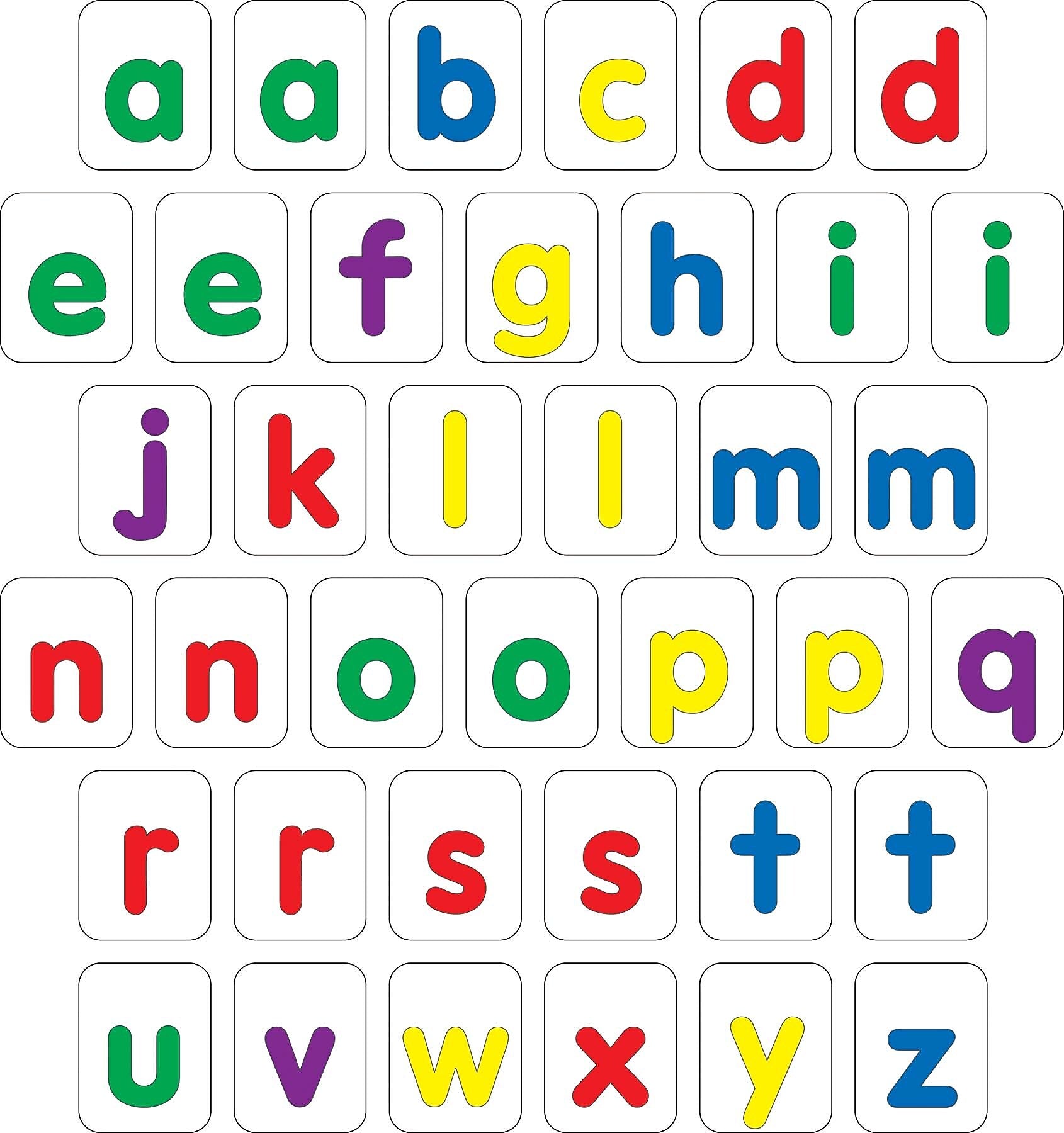 Barker Creek Learning Magnets Lowercase Letters, 38/Pack (LM1130)