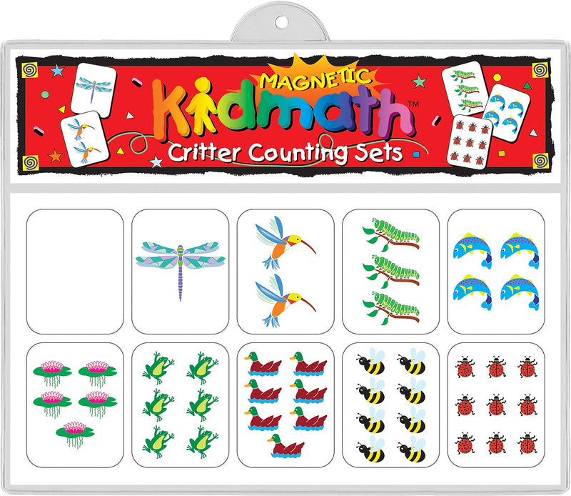 Barker Creek Learning Magnets Kidmath Critter Counting Set, 20 Magnetic Pieces/Pack (LM1301)
