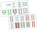 Barker Creek Learning Magnets Kidmath Critter Counting Set, 20 Magnetic Pieces/Pack (LM1301)