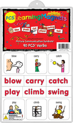 Barker Creek PCS Learning Magnets, 90 Verbs, 180 Magnetic Pieces/Pack (LM3000)
