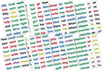 Barker Creek Learning Magnets Kidwords, High Frequency Words, 208 Magnetic Pieces/Pack (LM2600)
