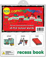 Barker Creek PCS Learning Magnets, 45 School Words, 90 Magnetic Pieces/Pack (LM3030)