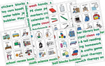 Barker Creek PCS Learning Magnets, 45 School Words, 90 Magnetic Pieces/Pack (LM3030)