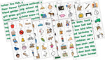 Barker Creek PCS Learning Magnets, 90 Nouns, 180 Magnetic Pieces/Pack (LM3005)