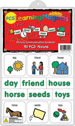 Barker Creek PCS Learning Magnets, 90 Nouns, 180 Magnetic Pieces/Pack (LM3005)