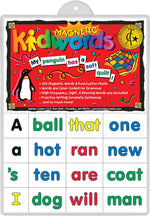 Barker Creek Learning Magnets Kidwords, High Frequency Words, 208 Magnetic Pieces/Pack (LM2600)