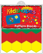 Barker Creek Learning Magnets Kidshapes, Pattern Blocks, 108 Magnetic Pieces/Pack (LM2300)