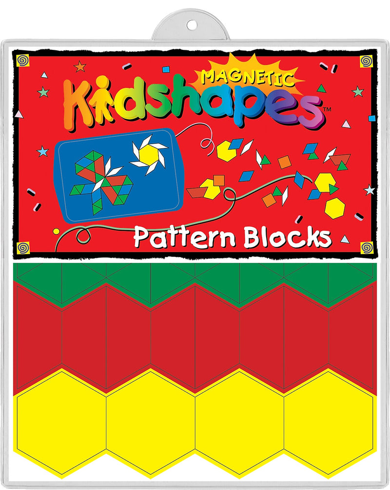 Barker Creek Learning Magnets Kidshapes, Pattern Blocks, 108 Magnetic Pieces/Pack (LM2300)