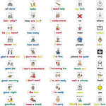 Barker Creek PCS Learning Magnets, 45 Social Phrases & Questions, 90 Magnetic Pieces/Pack (LM3040)