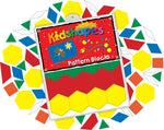 Barker Creek Learning Magnets Kidshapes, Pattern Blocks, 108 Magnetic Pieces/Pack (LM2300)