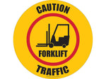 Stop-Painting Forklift Floor Sign, Black/Yellow/Red (RFS0602)