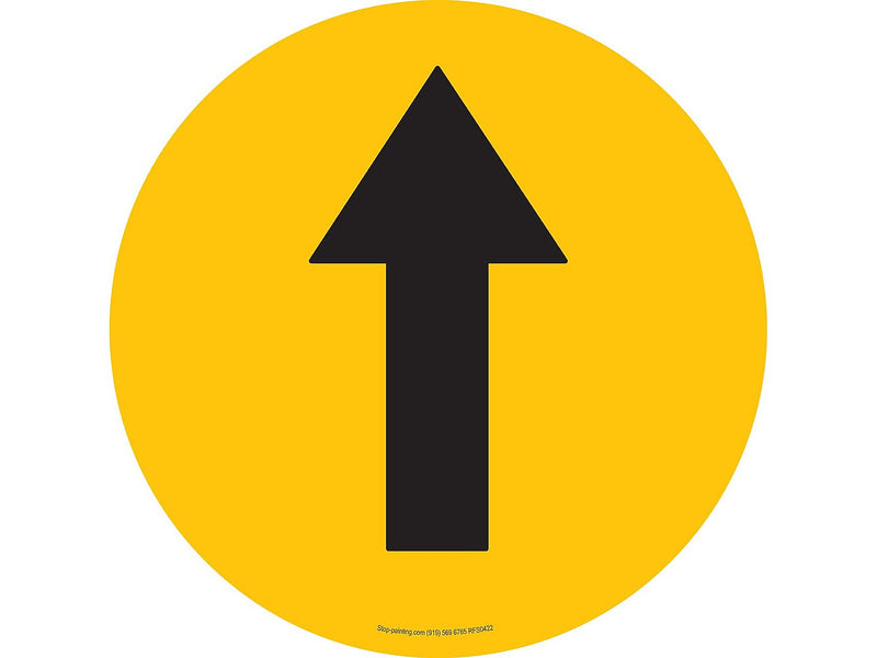 Stop-Painting Warehouse Floor Sign, Yellow (RFS0422)