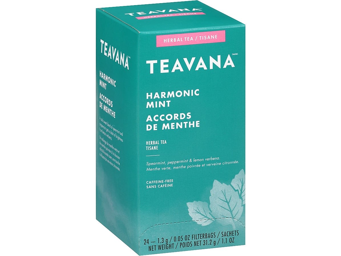 Teavana Harmonic Mint Decaf Tea Bags, 24/Box (11090996)