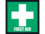 Stop-Painting Medical Equipment Floor Sign, Green/White (IN-40-961)