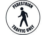 Stop-Painting Safety Awareness Floor Sign, White/Black (RFS1113)