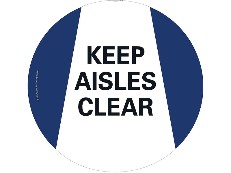 Stop-Painting Keep Away Floor Sign, White/Blue (RFS0299)