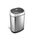 Nine Stars Stainless Steel Motion Sensor Trash Can, 11 Gallon (DZT-42-9)