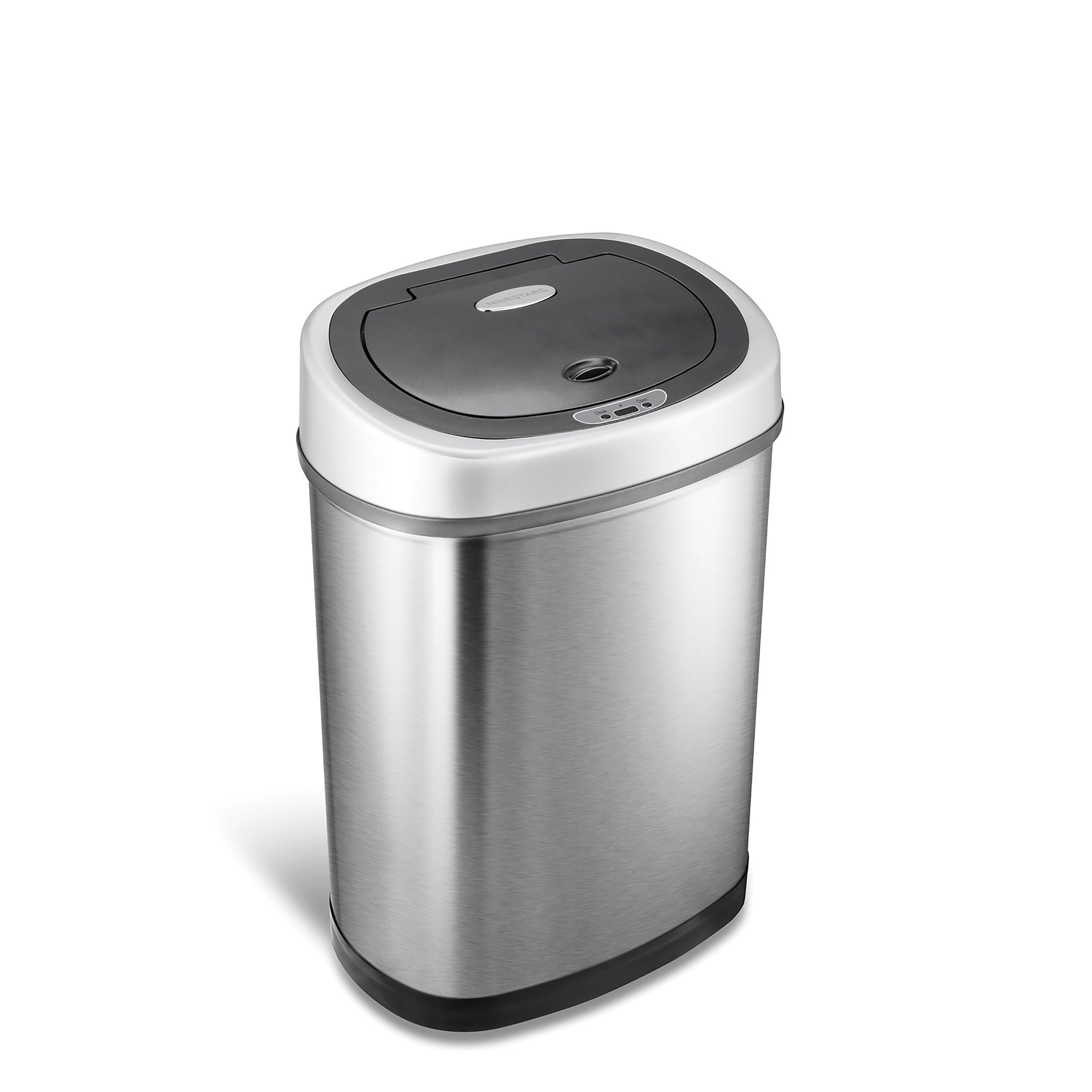 Nine Stars Stainless Steel Motion Sensor Trash Can, 11 Gallon (DZT-42-9)