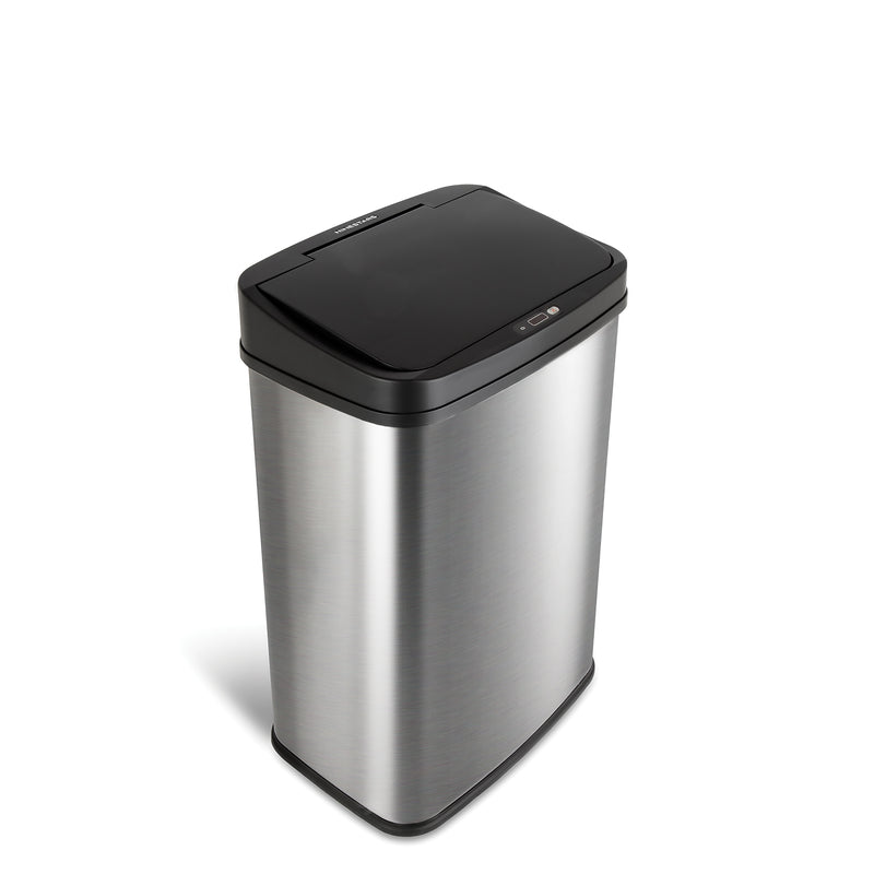 Nine Stars Stainless Steel Motion Sensor Trash Can, 13.2 Gal. (DZT-50-28)