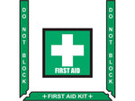 Stop-Painting Superior Mark Medical Equipment Floor Sign Kit, Green/White (IN-40-945)