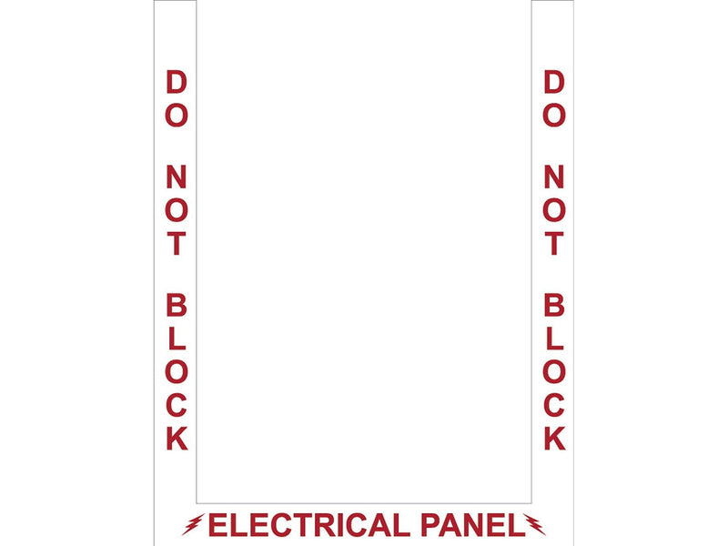 Stop-Painting Superior Mark Electrical Panel Floor Marking Tapes Kit, Red/White (IN-40-906)