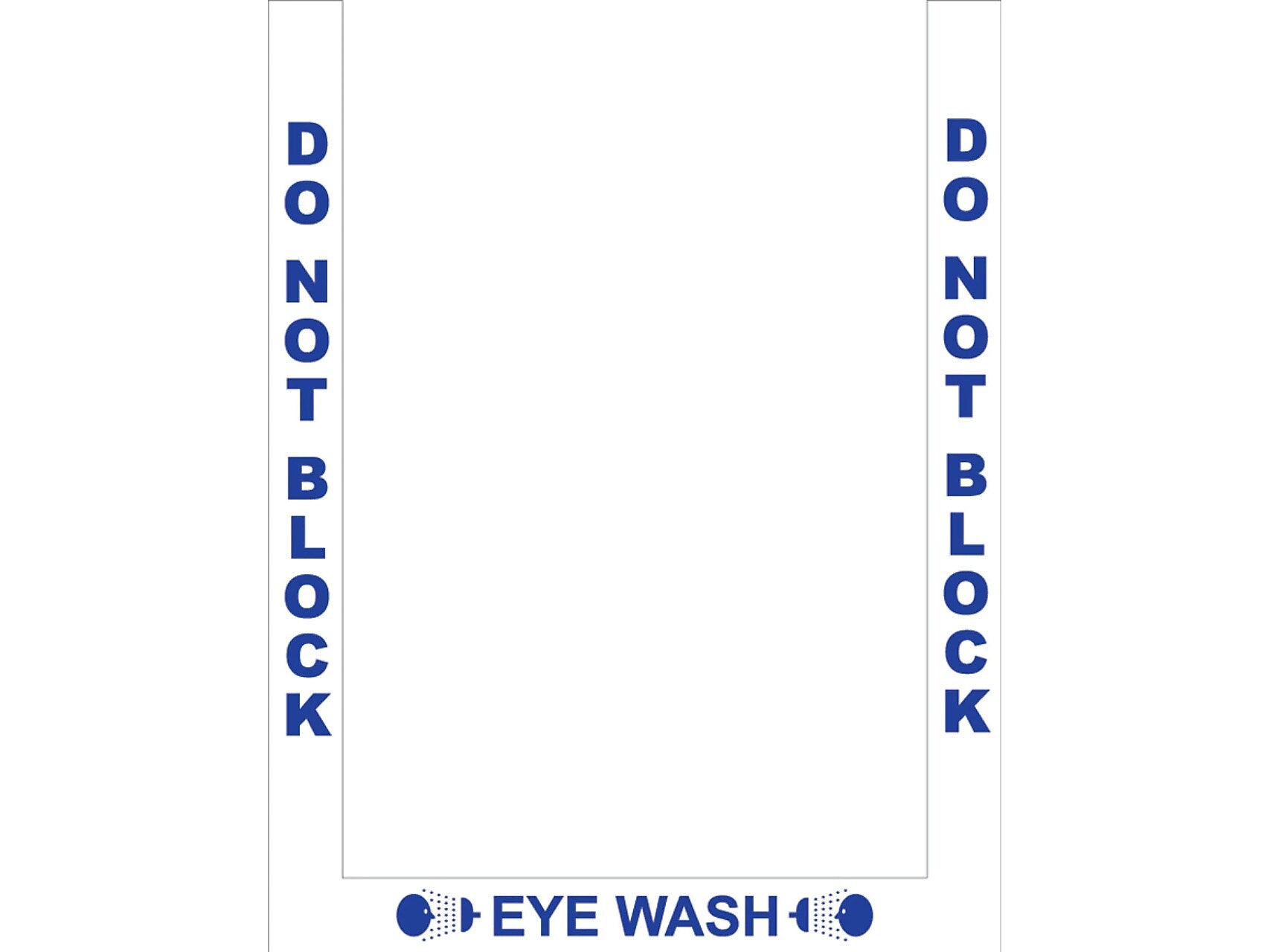 Stop-Painting Superior Mark Eye Wash Floor Marking Tape Kit, Blue/White (IN-40-910-A-V)