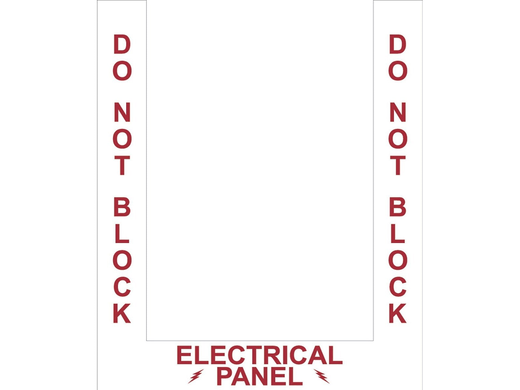 Stop-Painting Superior Mark Electrical Panel Floor Marking Tape Kit, Red/White (IN-40-907)