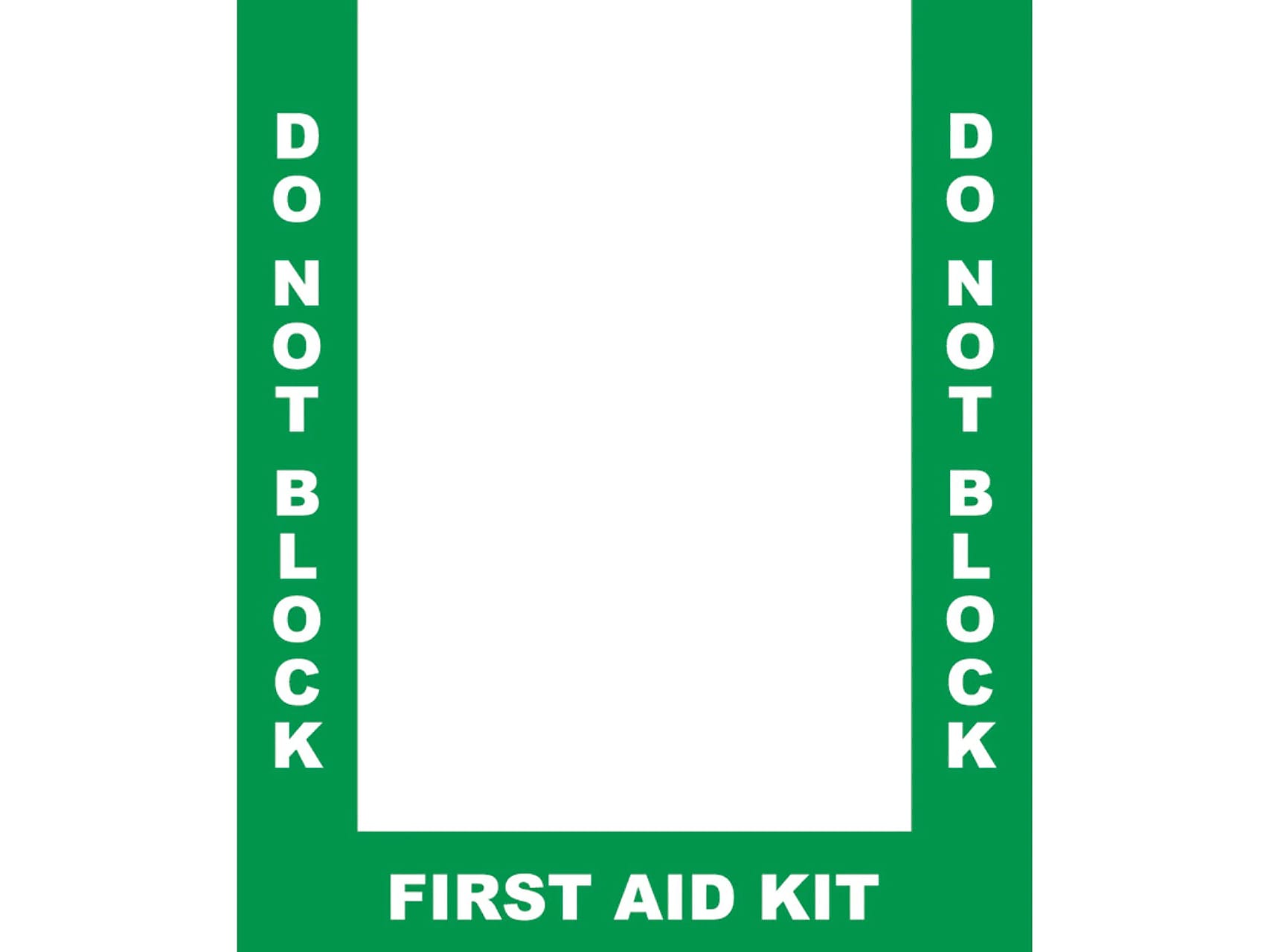 Stop-Painting Superior Mark Medical Equipment Floor Sign Kit, Green/White (IN-40-901-V)