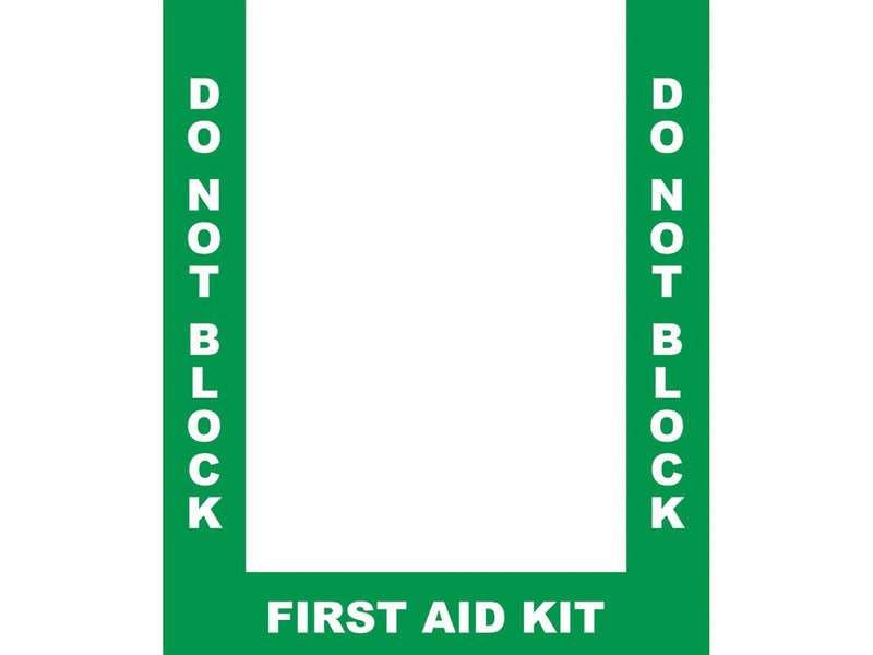 Stop-Painting Superior Mark Medical Equipment Floor Sign Kit, Green/White (IN-40-901-V)